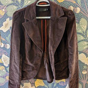 Dynamite Brown Corduroy Blazer
